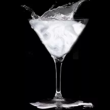Glitter commestibile per cocktail Argento