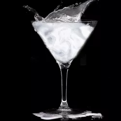 Essbarer Cocktail-Glitzer Silber