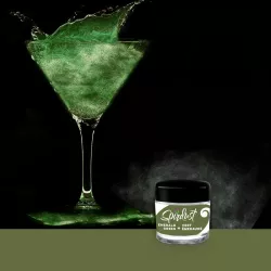 Glitter per cocktail verde scuro