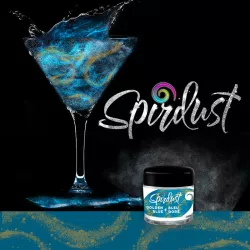 Glitter for cocktails gold-blue
