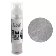 Silver glitter spray, 8 g