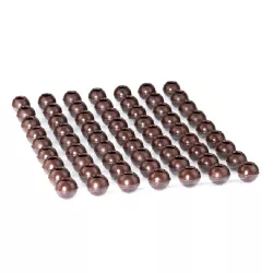 Hollow praline balls dark Ø 26 mm, 63 pieces