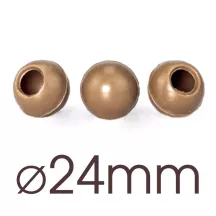 Pralinenhohlkugeln Milch Ø 24 mm, 63 Stück