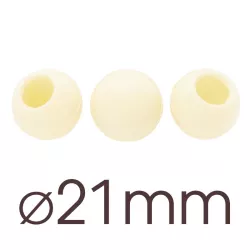 Weisse Mini-Hohlkugeln Ø 21 mm, 63 Stück