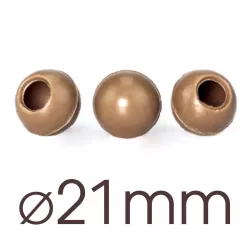 Boules de praliné creuses lait Ø 21 mm, 63 pièces