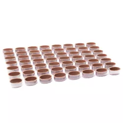 Gusci vuoti per praline ovali al latte, 56 pezzi