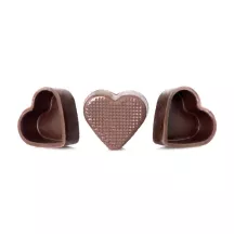 Gusci per praline Cuore fondente, 54 pezzi
