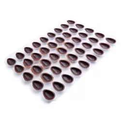 Chocolate shell pine cone milk chocolate, 48 pieces