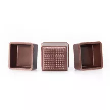Vassoio per praline Carré, fondente – 63 pezzi