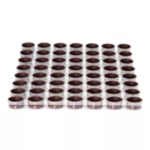 Pralinenschale Rund Dunkel, 63 Stück