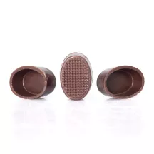 Pralinenhohlkörper Oval, Dunkel, 56 Stück