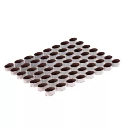 Corpi cavi per praline ovali, fondente, 56 pezzi