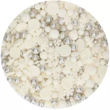 Silver Christmas sprinkles, 50 g
