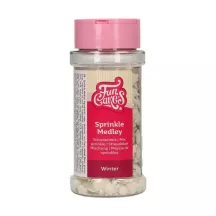 Silver Christmas sprinkles, 50 g
