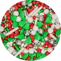 Décor à saupoudrer Souhaits de Noël, 70 g