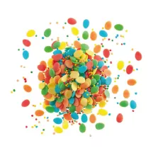 Decorazione Uova e nonpareilles multicolori