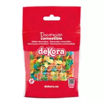 Decorazione Uova e nonpareilles multicolori