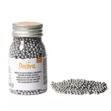 Perle di zucchero argento piccole, 100 g