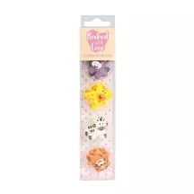 Décoration sucrée Gros champignons, 25 g - Decorations En Sucre Animaux De La Jungle 12 Pieces