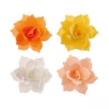 Small water lilies made from edible paper, 4 pieces