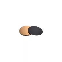 Dessous de plat or/noir rond, Ø 12 cm, 10 pièces