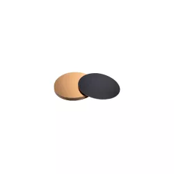Tortenunterlage Gold/Schwarz rund, Ø 12 cm, 10 Stück