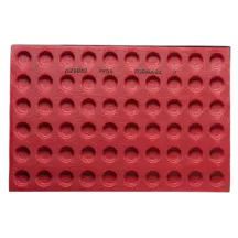 Tapis silicone perforé rond Ø 4 cm, 60 formes