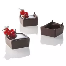 Forma in Policarbonato per Coppe per dessert quadrate, 24 pezzi