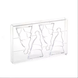Chocolate mold Santa, 2-parts