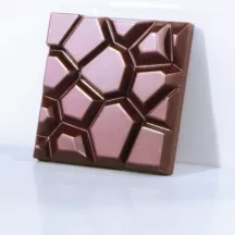 Stampo per tavolette di cioccolato Tavoletta acciottolata, quadrato, 50 g