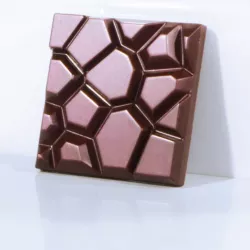 Stampo per tavolette di cioccolato Tavoletta acciottolata, quadrato, 50 g