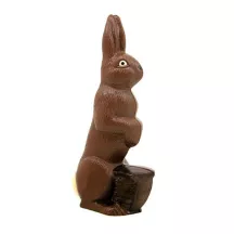 Chocolate mold Easter bunny with basket, medium