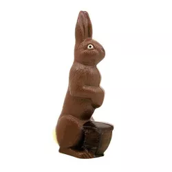 Schokoladengiessform Osterhase mit Korb, mittel