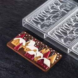 Schokoladentafelnform Weihnachtsdorf