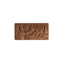 Chocolate bar mold Christmas village