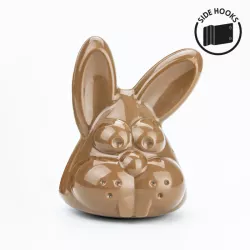 3D chocolate mold bunny head, 4 pieces