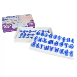 Set de gaufrage de lettres, 52 pièces