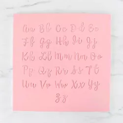 Letter embossing set, 52 pieces