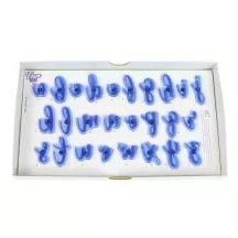 Letter embossing set, 52 pieces