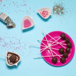 25 cake pop sticks 22 cm
