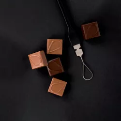 Dekor-Pralinengabel Tropfen - feine Schokoladenlinien