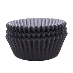 Moules à cupcakes noir nuit, 60 pièces
