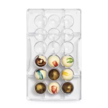 Stampo per cioccolato Semisfera Ø 2,5 cm, 18 pezzi