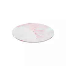 Plateau à tarte rond marbré rose - Rond 25 cm Rose Marbré