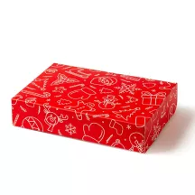 Christmas-themed cookie box, 23.5 x 16 x 5 cm