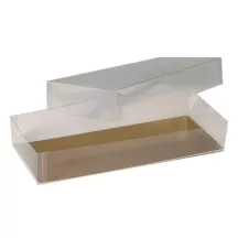 Transparent praline & macaron packaging 20.1 x 8.3 x 3.4 cm