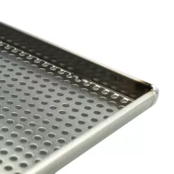 Plaque de cuisson perforée en aluminium, 43 x 35 cm