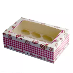 Scatola per 12 mini cupcake con inserto