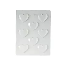 Stampo per cioccolato Cuore piccolo, 8 parti