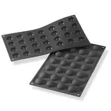 Moule en silicone demi-sphères Ø 2,5 cm, 28 pièces
